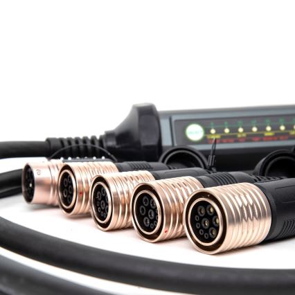 Prenosni polnilec za električne avtomobile s 4 adapterji Tip 2 32A/480V 22kW 7m IP67