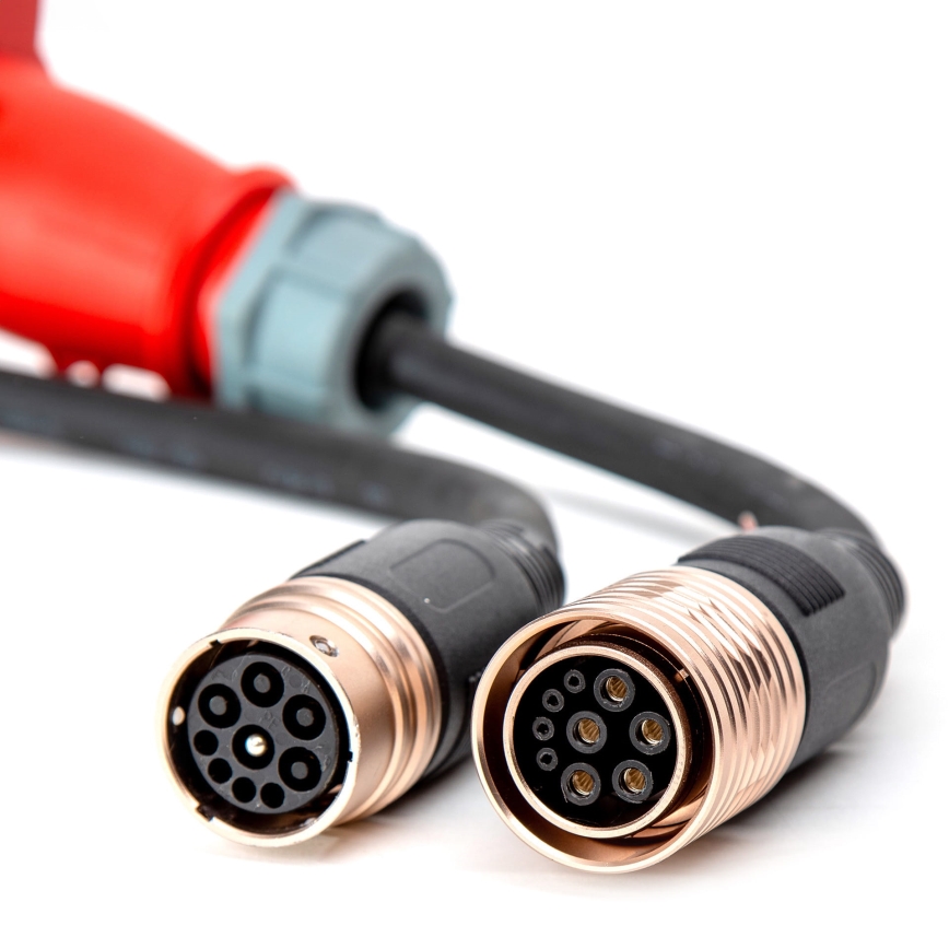 Prenosni polnilec za električne avtomobile s 4 adapterji Tip 2 32A/480V 22kW 7m IP67