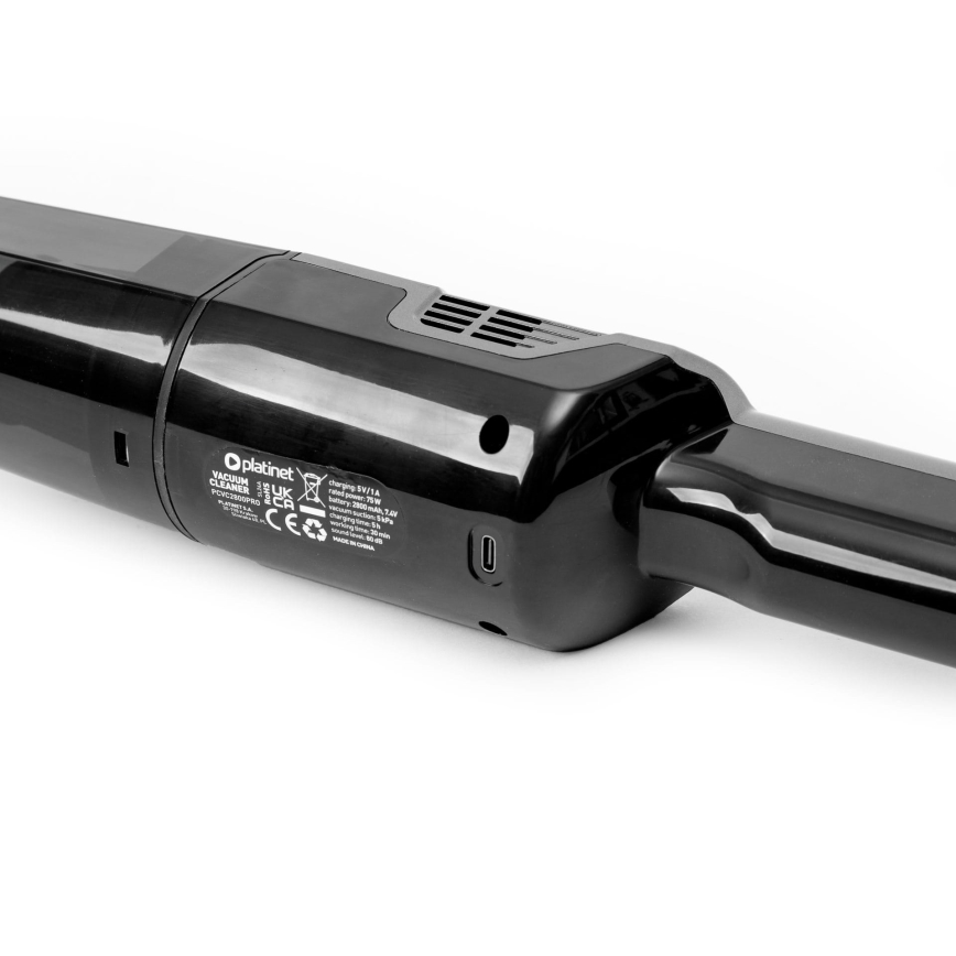 Prenosni polnilni avto sesalnik 75W/2800 mAh črna