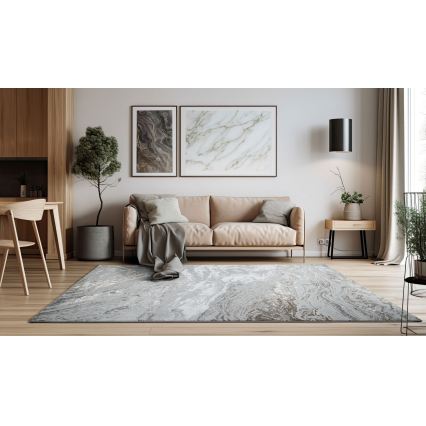 Preproga CREATION 200x290 cm 1950g/m2 siva/rjava/marmorni vzorec