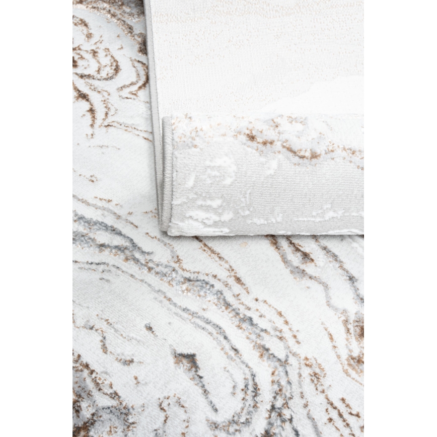 Preproga CREATION 200x290 cm 1950g/m2 siva/rjava/marmorni vzorec