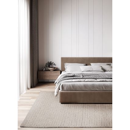 Preproga FIR WOOL 160x230 cm 2600 g/m2 kremna/naravna