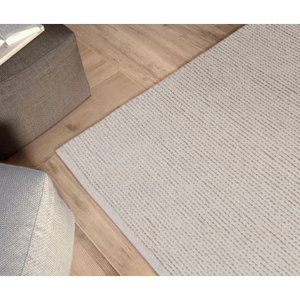 Preproga FIR WOOL 160x230 cm 2600 g/m2 kremna/naravna