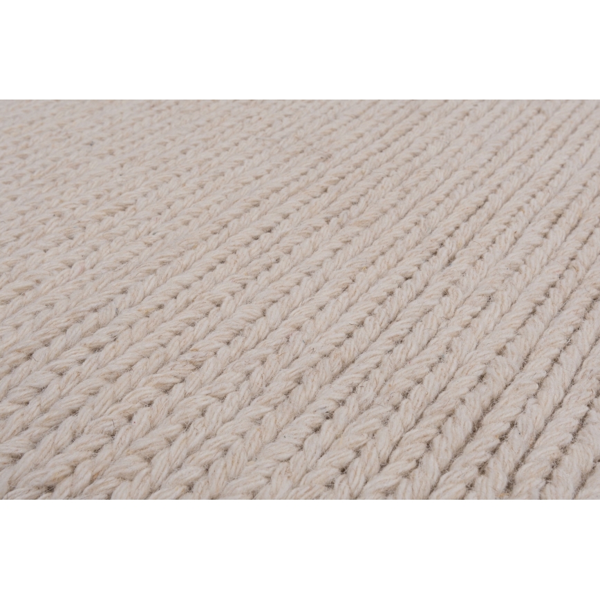 Preproga FIR WOOL 160x230 cm 2600 g/m2 kremna/naravna
