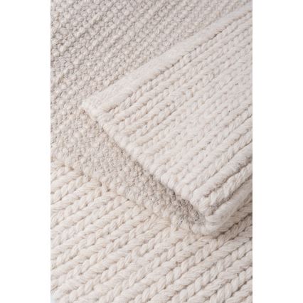 Preproga FIR WOOL 160x230 cm 2600 g/m2 kremna/naravna