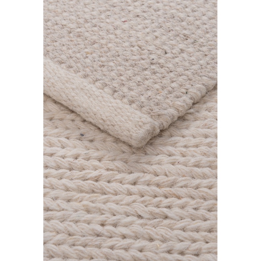 Preproga FIR WOOL 160x230 cm 2600 g/m2 kremna/naravna