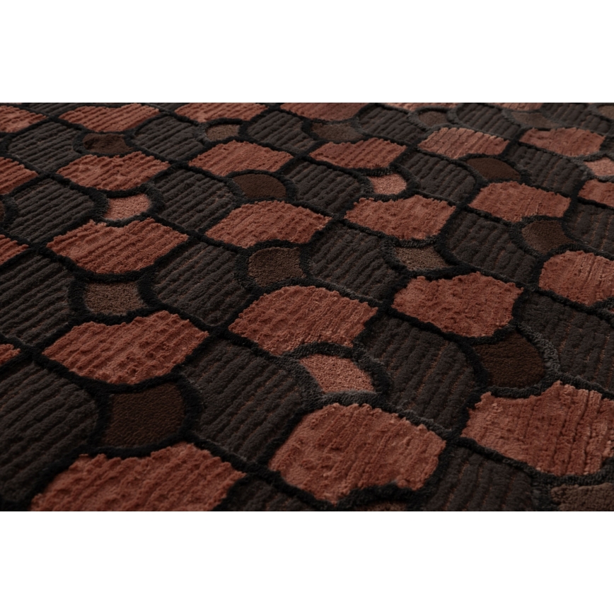Preproga MOCCA 200x280 cm rjava/rdeča