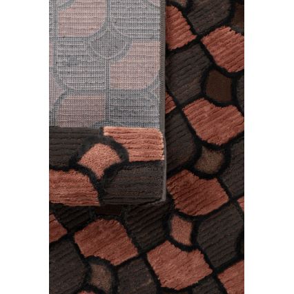 Preproga MOCCA 200x280 cm rjava/rdeča