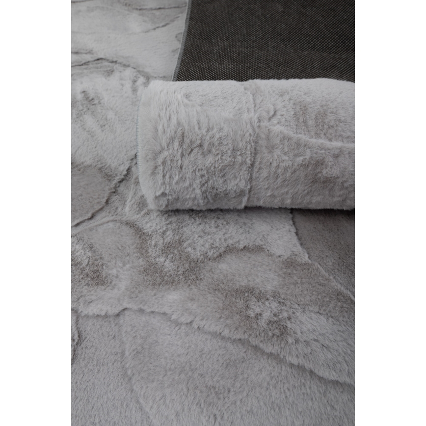 Preproga RABBIT 3D 80x150 cm siva