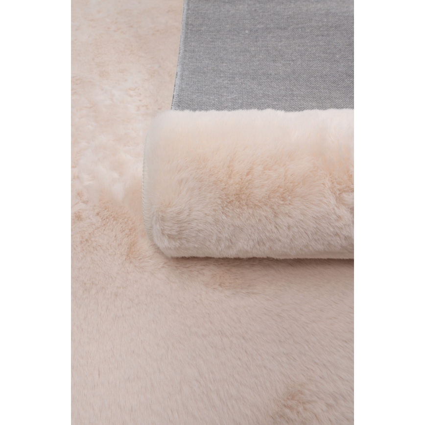 Preproga RABBIT-ROSA NEW 80x150 cm 2000 g/m² kremna