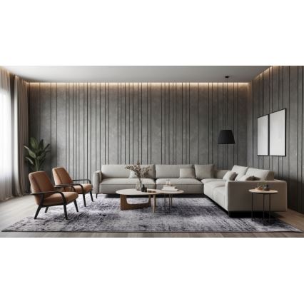 Preproga SALAMANCA 120x170 cm siva/bela