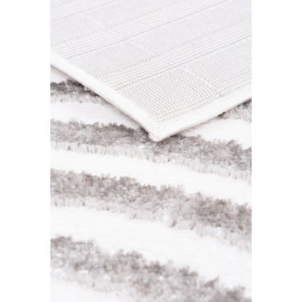 Preproga SALAMANCA 67x120 cm siva/bela