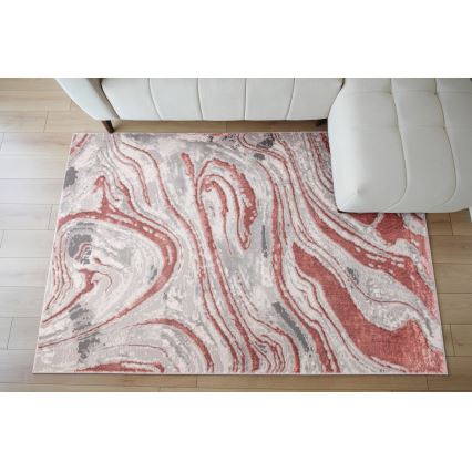 Preproga STONE 160x220 cm rožnata/siva