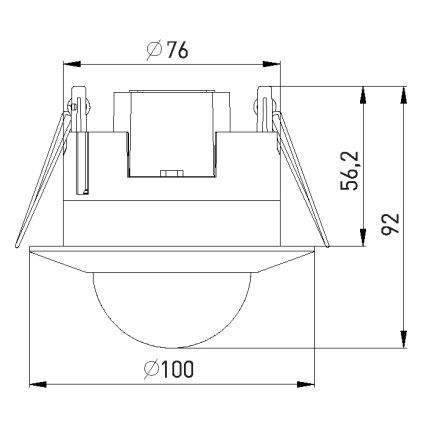 Presence senzor PIR 2000W/230V