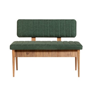 Prešita klop VINA 85x110 cm zelena/bor atlantic