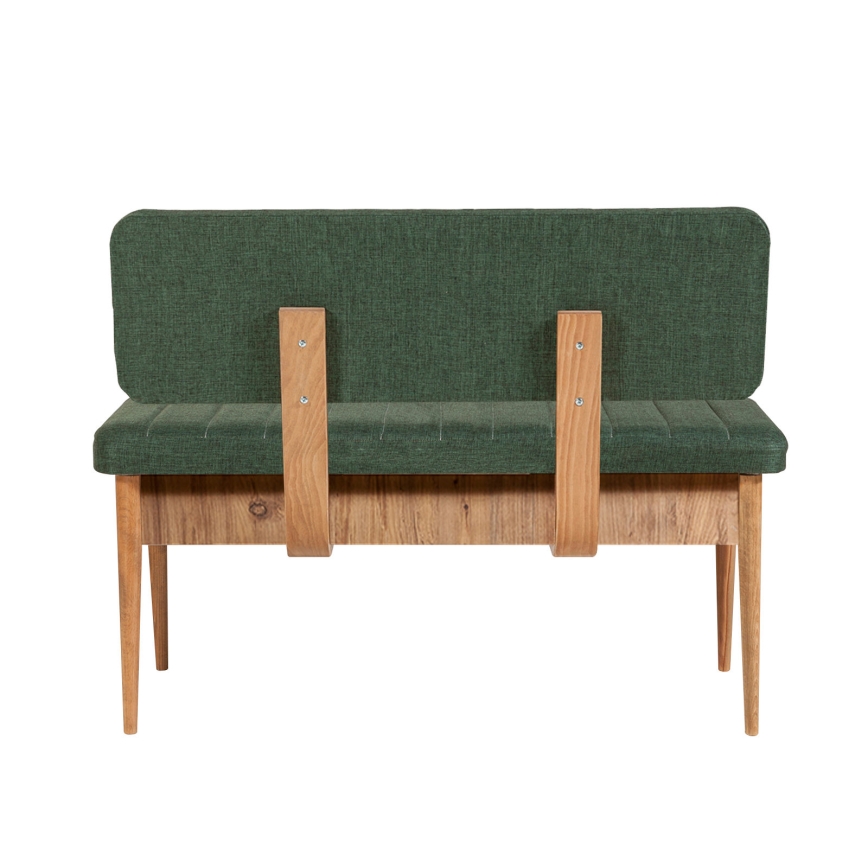 Prešita klop VINA 85x110 cm zelena/bor atlantic