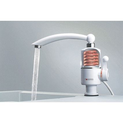 Pretočni grelnik vode 3000W/230V bela