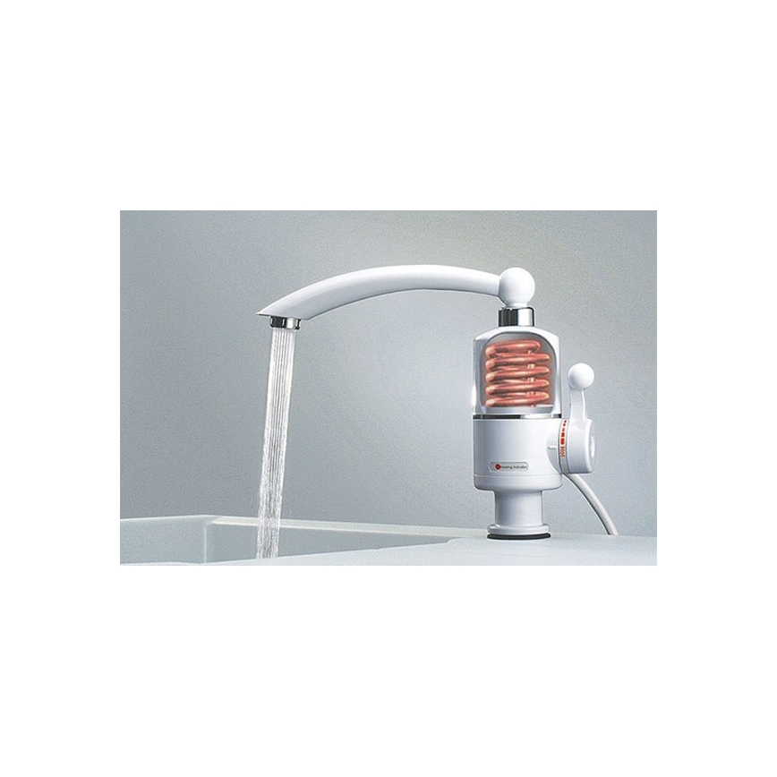 Pretočni grelnik vode 3000W/230V bela