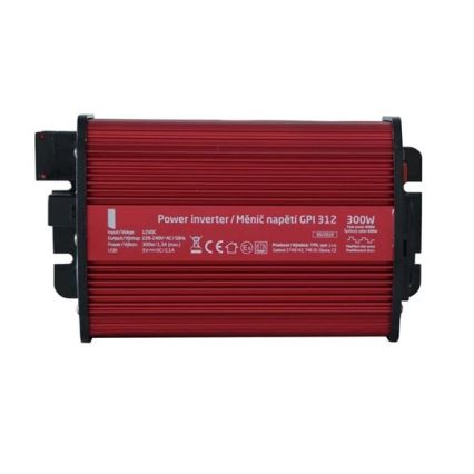 Pretvornik napetosti 300W/12/230V + USB