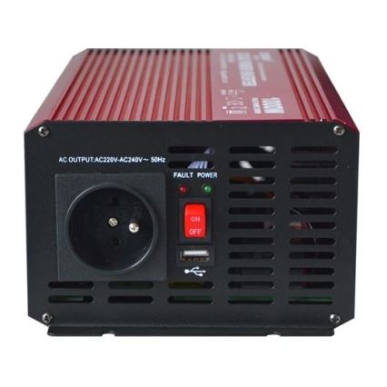 Pretvornik napetosti CARSPA 1000W/12/230V + USB