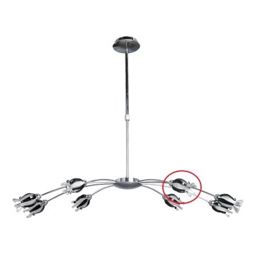 Prezent 14009 - Nadomestno steklo za lestenec BLACK JACK G9 sijajni krom