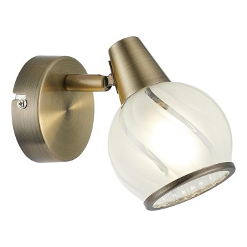 Prezent 14103 - Stenski reflektor SIENTO 1xE14/40W/230V medenina