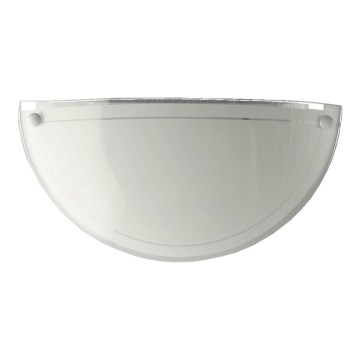 Prezent 1421 NS - Nadomestno steklo za stensko svetilko DISC E27 12,5x25 cm bela