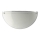 Prezent 1421 NS - Nadomestno steklo za stensko svetilko DISC E27 12,5x25 cm bela