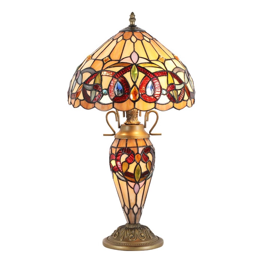 Prezent 1706 - Namizna svetilka TIFFANY 2xE27/60W + 1xE14/7W/230V