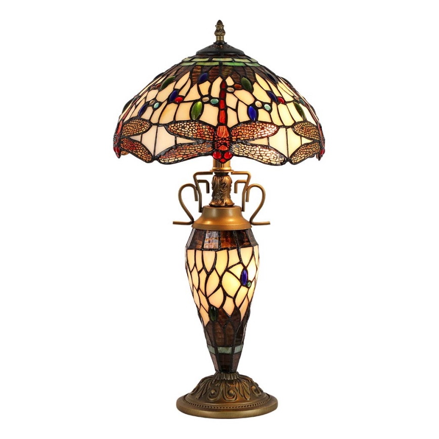 Prezent 1710 - Namizna svetilka TIFFANY 2xE27/60W + 1xE14/7W/230V