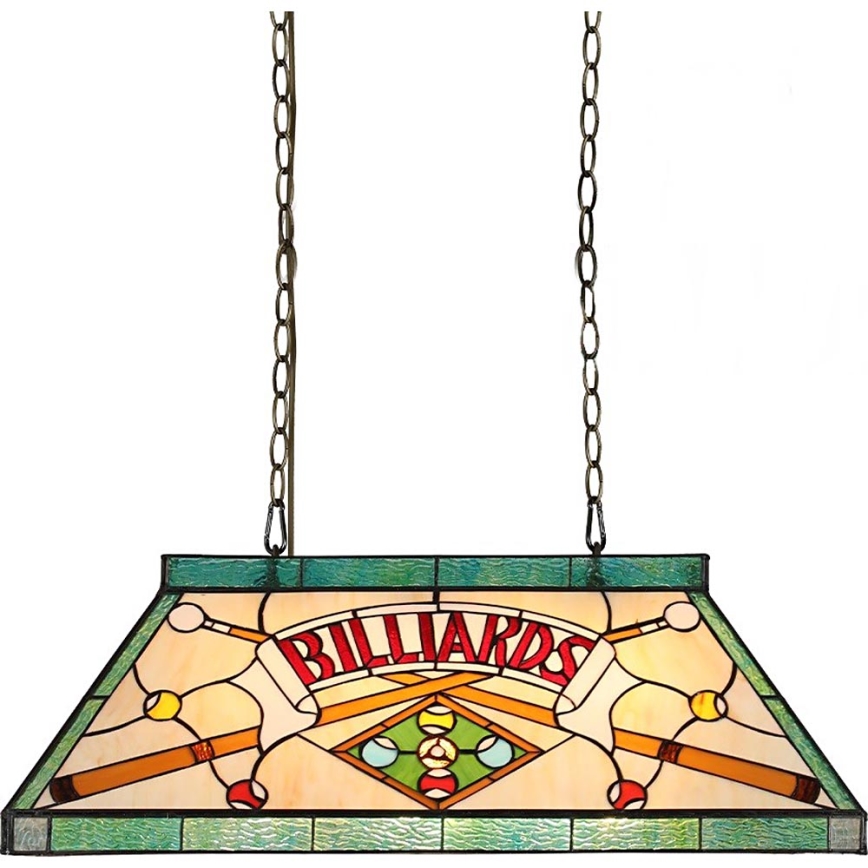 Prezent 1715 - Lestenec na verigi TIFFANY BILLIARD 3xE27/60W/230V