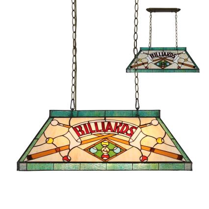 Prezent 1715 - Lestenec na verigi TIFFANY BILLIARD 3xE27/60W/230V