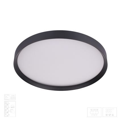 Prezent 17313 - LED zatemnjevalno stropno svetilo MAYSA LED/36W/230V 3000/4000/6000K premer 39,5 cm črna
