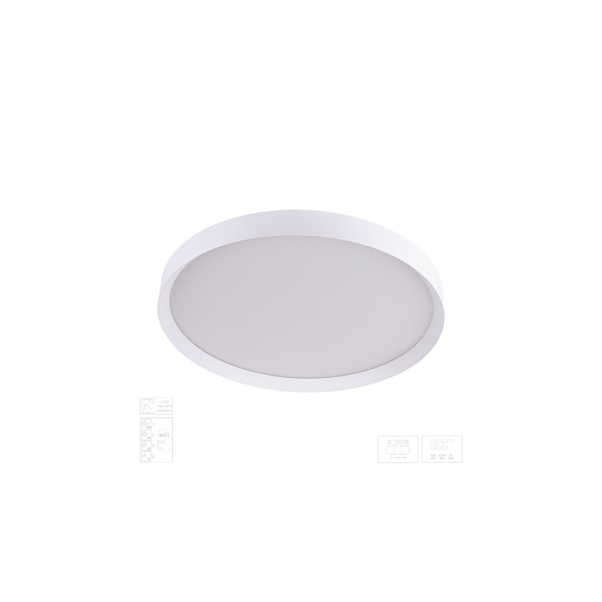 Prezent 17314 - LED zatemnjevalna stropna svetilka MAYSA LED/42W/230V 3000/4000/6000K premer 48,5 cm bela