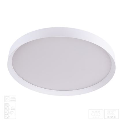 Prezent 17316 - LED zatemnljivo stropno svetilo MAYSA LED/72W/230V 3000/4000/6000K premer 77 cm belo