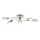 Prezent 27512 - Nadgradni lestenec METIS 5xE14/40W/230V mat krom