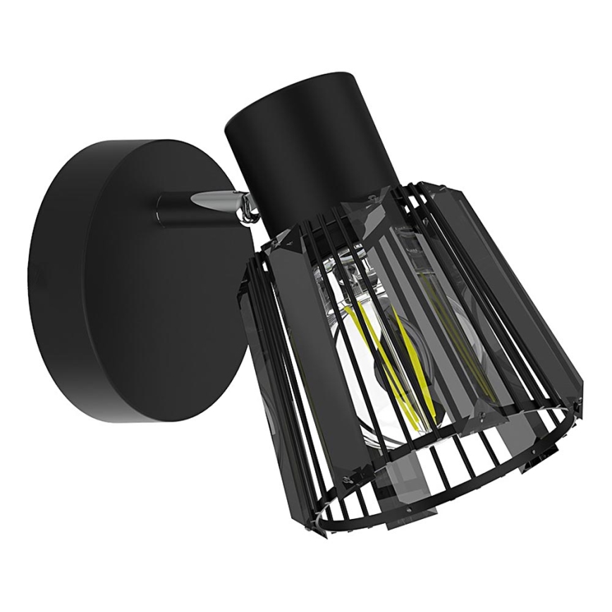 Prezent 27516 - Stenski reflektor PONTEO 1xE27/40W/230V črna