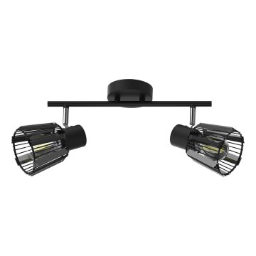 Prezent 27517 - Reflektor PONTEO 2xE27/40W/230V črna
