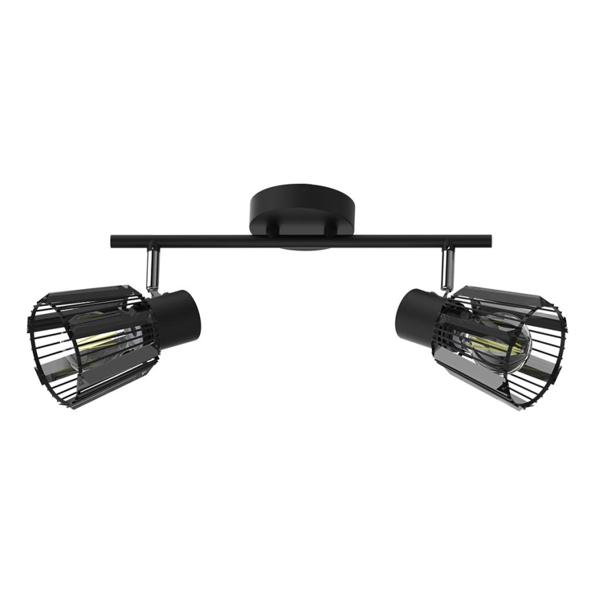 Prezent 27517 - Reflektor PONTEO 2xE27/40W/230V črna