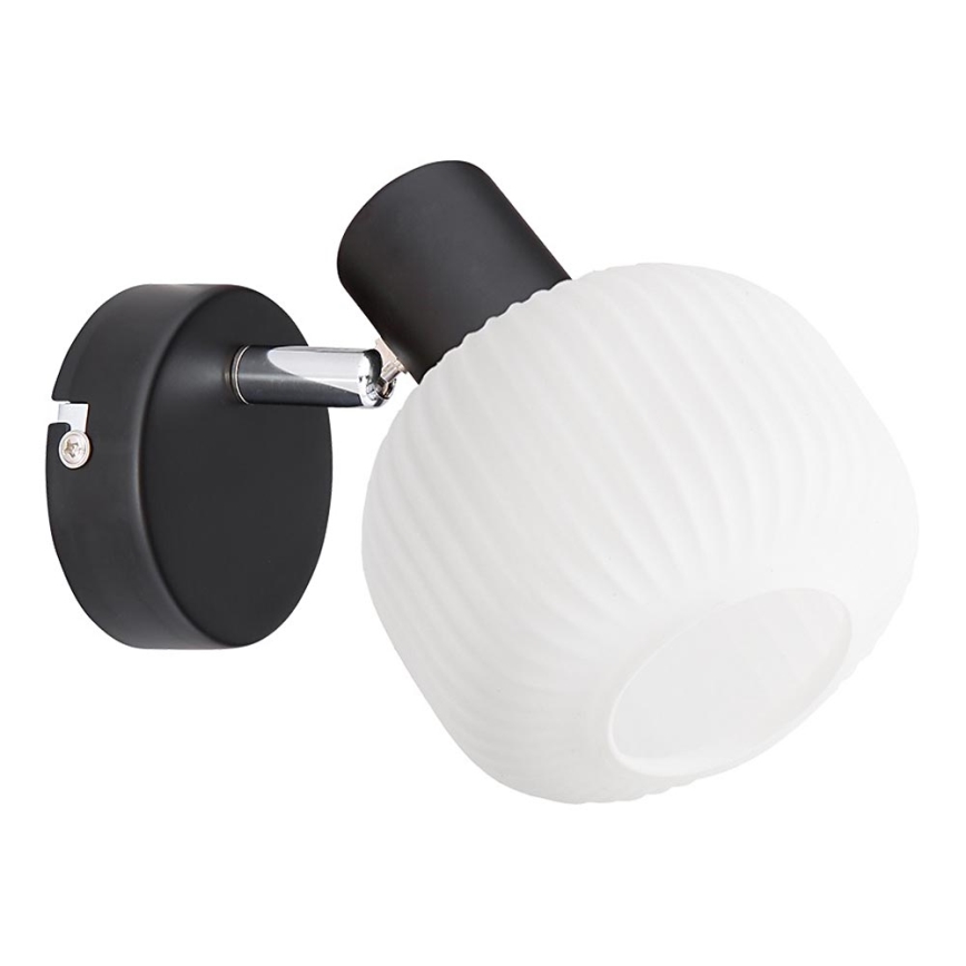 Prezent 27519 - Stenski reflektor ARYA 1xE14/40W/230V črna/bela