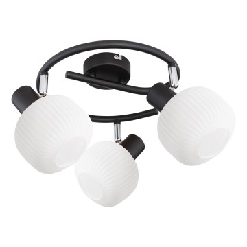Prezent 27521 - Reflektor ARYA 3xE14/40W/230V črna/bela