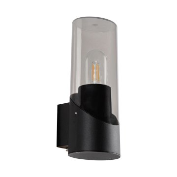 Prezent 28208A - Zunanja stenska svetilka ACREA 1xE27/35W/230V IP54 črna