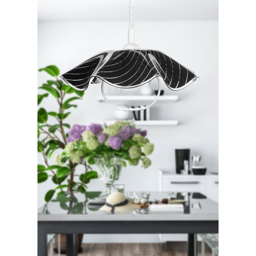 Prezent 41 - Izvlečni lestenec LYRA GLASS 1xE27/60W/230V