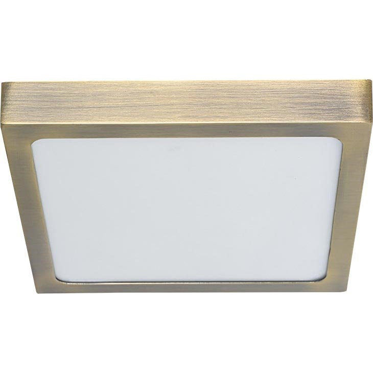 Prezent 49063 - LED Stropna svetilka LENYS LED/15W/230V 4000K 17,5x17,5 cm medenina