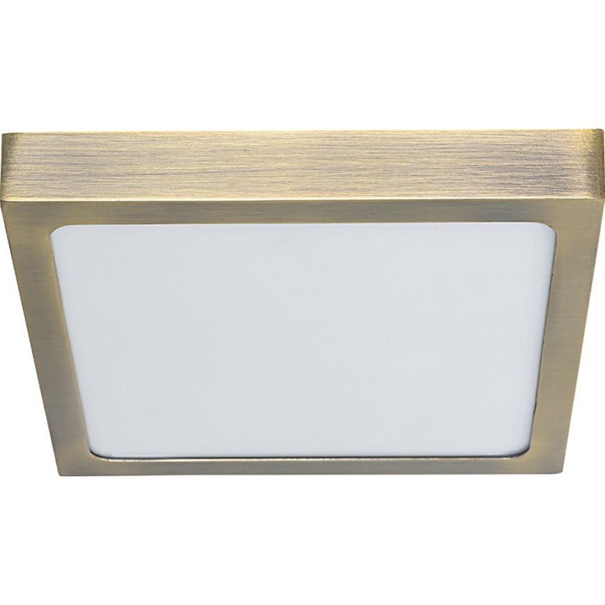 Prezent 49064 - LED Stropna svetilka LENYS LED/22W/230V 4000K 22,5x22,5 cm medenina
