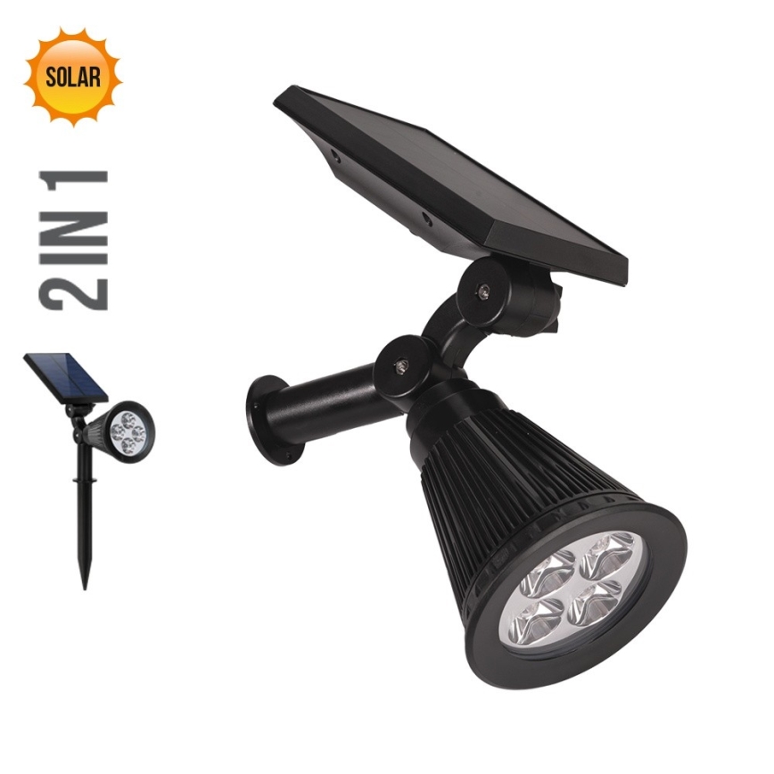 Prezent 65286 - LED Solarna svetilka 2v1 LION LED/2W/3,7V IP44 2220 mAh