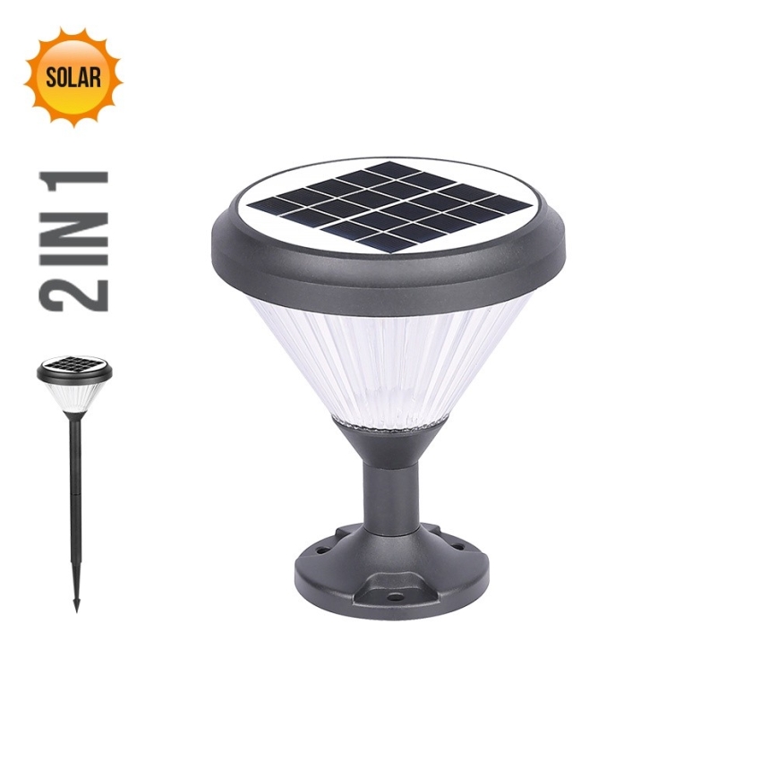 Prezent 65291 - LED Solarna svetilka 2v1 AKRA LED/10W/3,2V IP65 2000 mAh