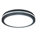 Prezent 70334 - LED zatemnljivo zunanje stropno svetilo GARDEN LED/20W/230V 3000/4000/6000K IP65 premer 23 cm črna