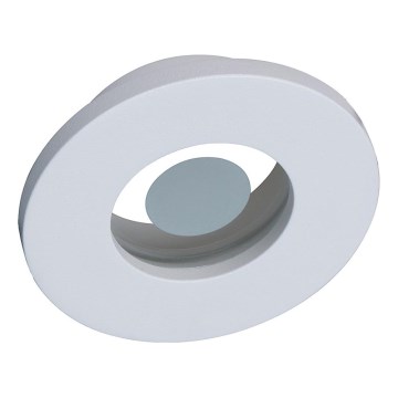 Prezent 71114 - Kopalniško vgradno stropno svetilo FAY 1xGU10/50W/230V premer 8,5 cm IP44 bela