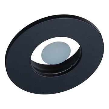 Prezent 71115 - Kopalniška vgradna stropna svetilka FAY 1xGU10/50W/230V premer 8,5 cm IP44 črna